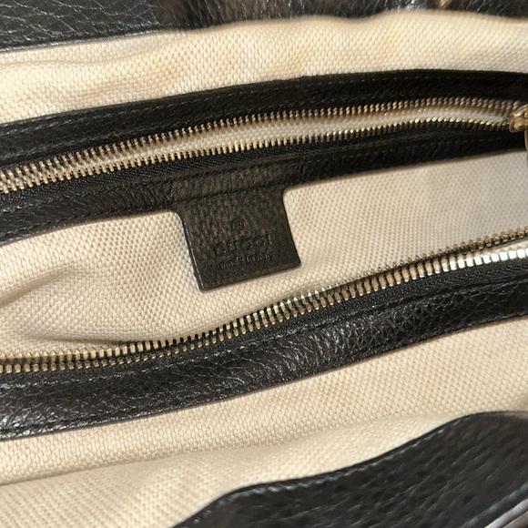 AUTHENTIC GUCCI LEATHER TOTE BAG - Picture 10 of 11